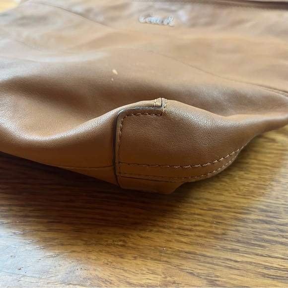 EUC Coach Duffle Shoulder Bags 2Way Diagonal Hanging F17116 Camel Brown - Picture 4 of 11